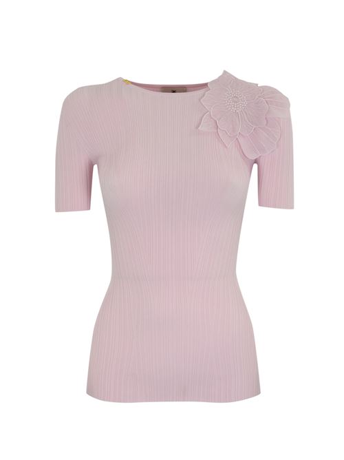 Maglia a costine con fiore Elisabetta Franchi | MK55B51E2544